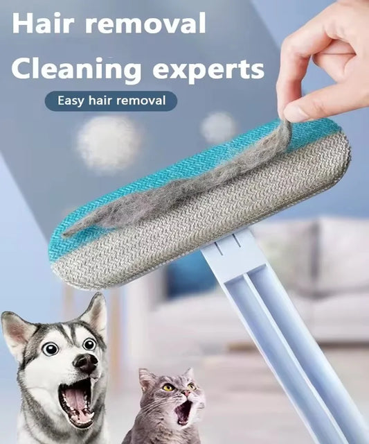 Purism Multifunctional Pet Hair Removal Brush Long Handle Window Cleaning Brush Cat Sticky Hair Removal and Suction Cleaning Carpet Bed