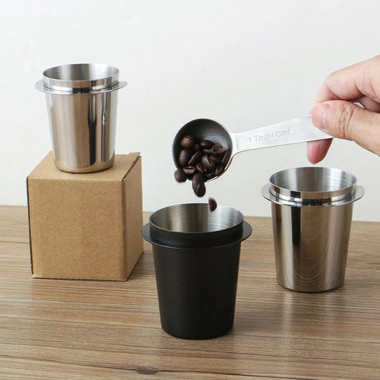 Purism Coffee Dosing Cup Sniffing Mug for Espresso Machine Wear Resistant Stainless Steel Coffee Dosing Cup Drop Shipping 58/53/51mm
