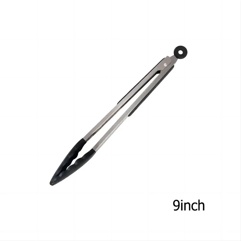 Purism Premium Kitchen Tongs Silicone Cooking Tongs 9 12 inch BPA Free Non-Stick BBQ Cooking Grilling Locking Food Tongs