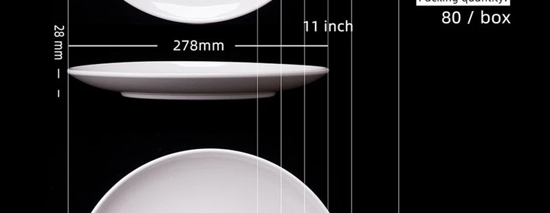 Purism 8-14 Inch Round White Melamine Dinner Plate Hotel Western Steak Trays Dessert Bone TablewareDishes Plastic Imitation Porcelain