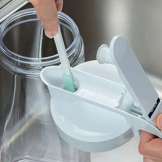 Daddy's Choice 1/5/8Pcs Set Clean Narrow Brush Long Handle Fish Tank Straw Baby Milk Bottle Gap Glass Tube Cleaning Brush Home Kitchen Tools