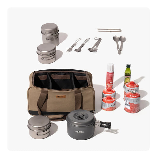 MOBI GARDEN Camping Equipment Storage Bag Outdoor Tool Pack Miscellaneous Storage Bag Large Capacity Handheld Storage Box Portable and Foldable