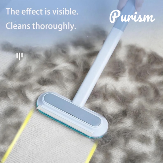 Purism Multifunctional Pet Hair Removal Brush Long Handle Window Cleaning Brush Cat Sticky Hair Removal and Suction Cleaning Carpet Bed