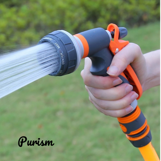 Purism Watering Gun Garden 8 Modes High Pressure Sprayer Adjustable Irrigation Watering Nozzle for Plant Lawn Yard Watering Sprinkler