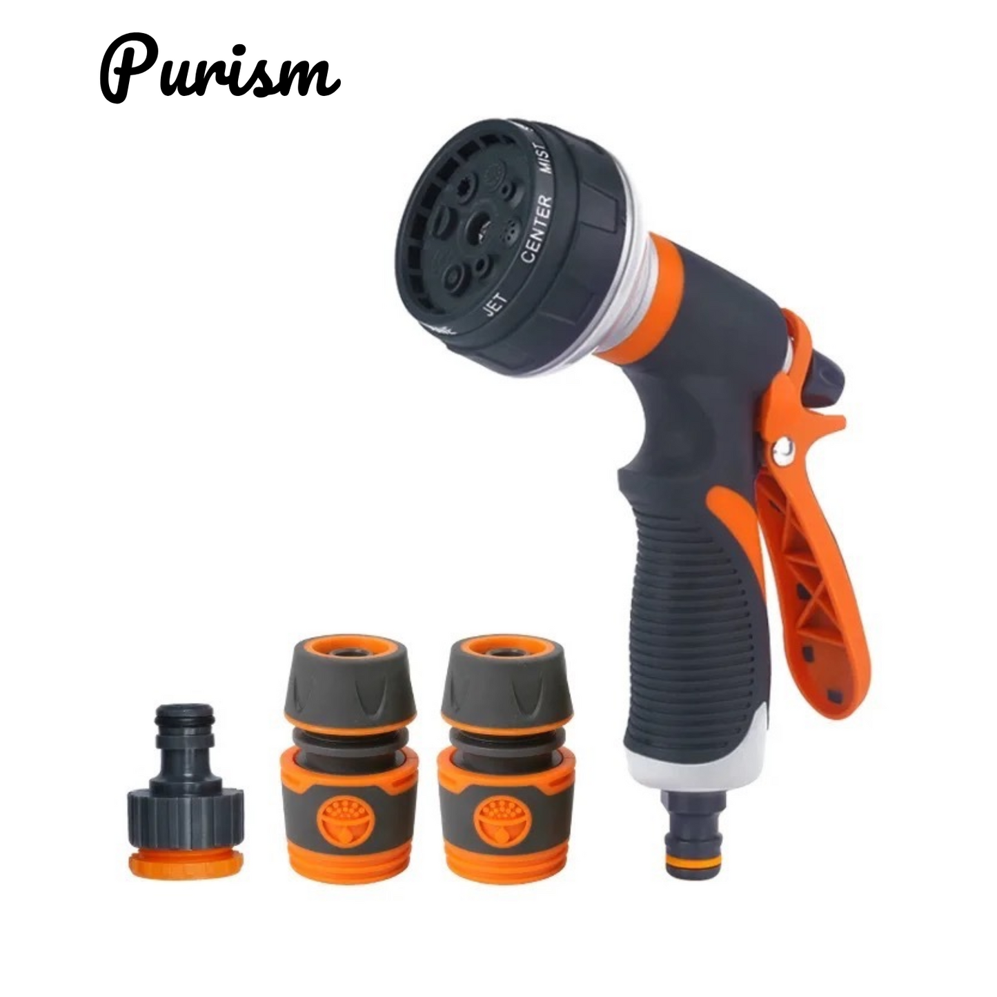 Purism Watering Gun Garden 8 Modes High Pressure Sprayer Adjustable Irrigation Watering Nozzle for Plant Lawn Yard Watering Sprinkler