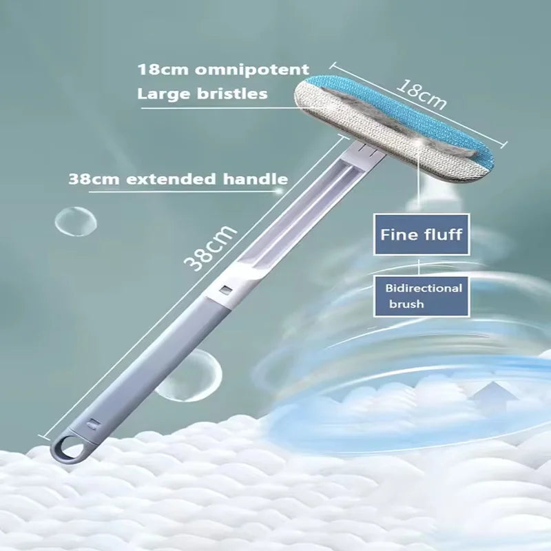 Purism Multifunctional Pet Hair Removal Brush Long Handle Window Cleaning Brush Cat Sticky Hair Removal and Suction Cleaning Carpet Bed
