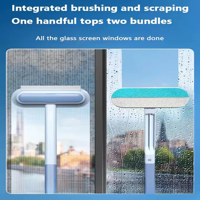 Purism Multifunctional Pet Hair Removal Brush Long Handle Window Cleaning Brush Cat Sticky Hair Removal and Suction Cleaning Carpet Bed