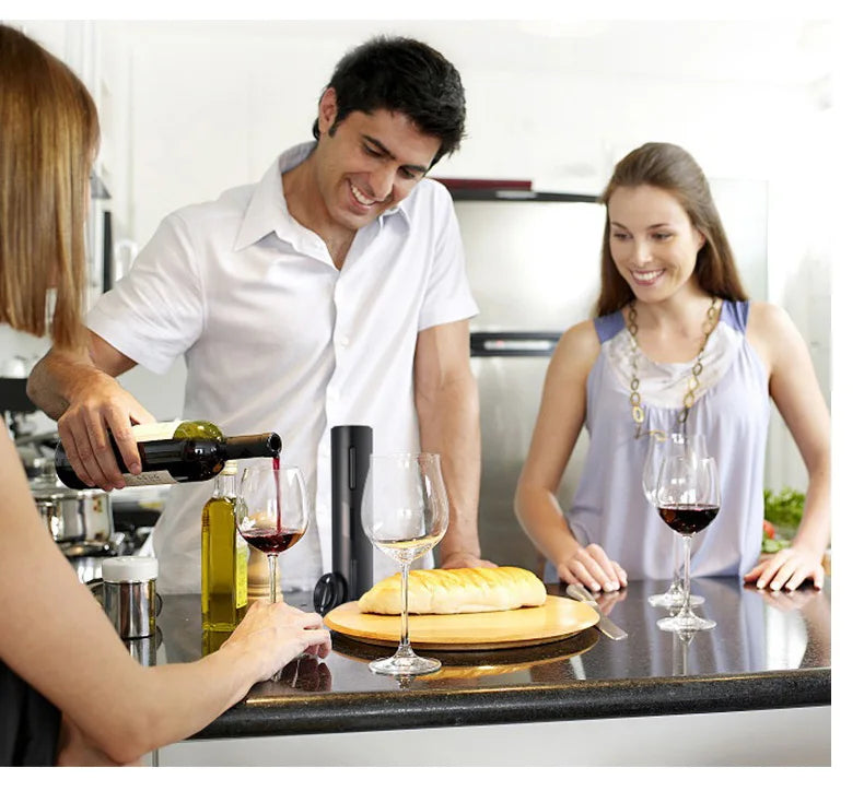 Purism Automatic Electric Wine Openers for Beer USB & Battery Beer Bottle Openers Corkscrew Wine Beer Cap Opener Kitchen Accessories