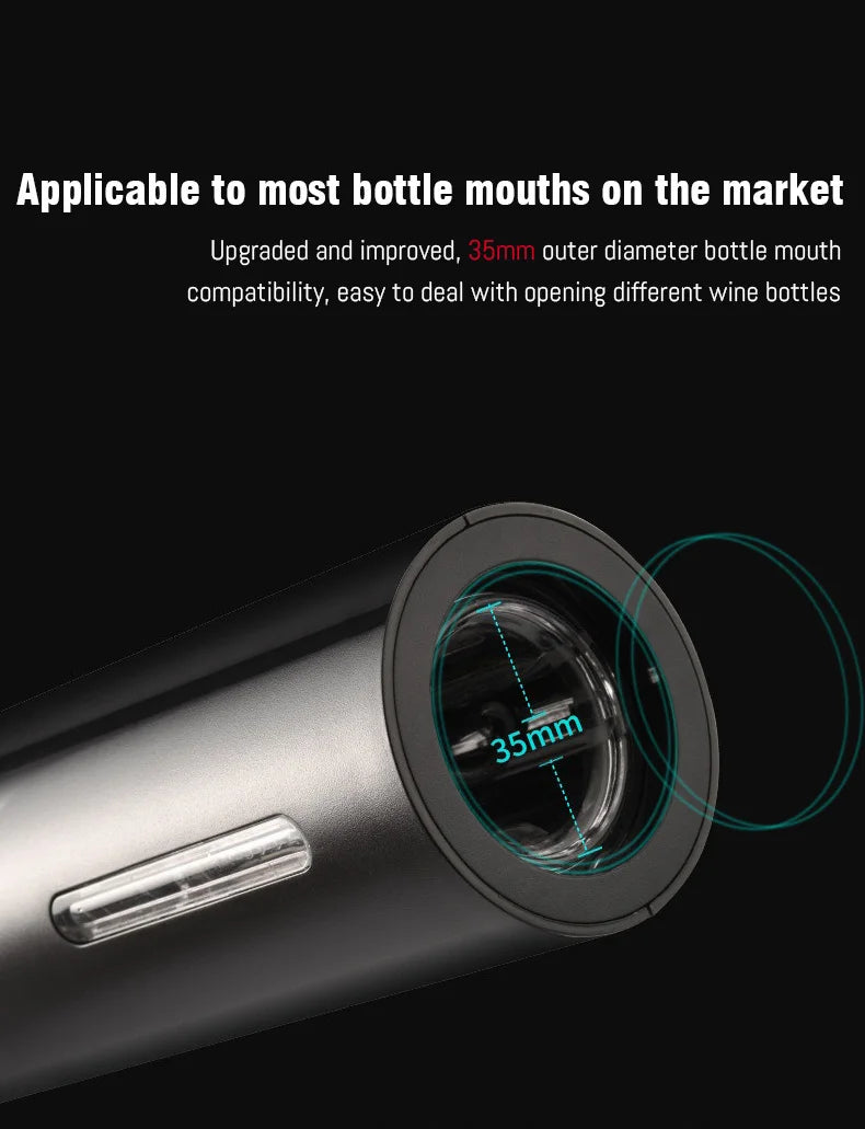 Purism Automatic Electric Wine Openers for Beer USB & Battery Beer Bottle Openers Corkscrew Wine Beer Cap Opener Kitchen Accessories