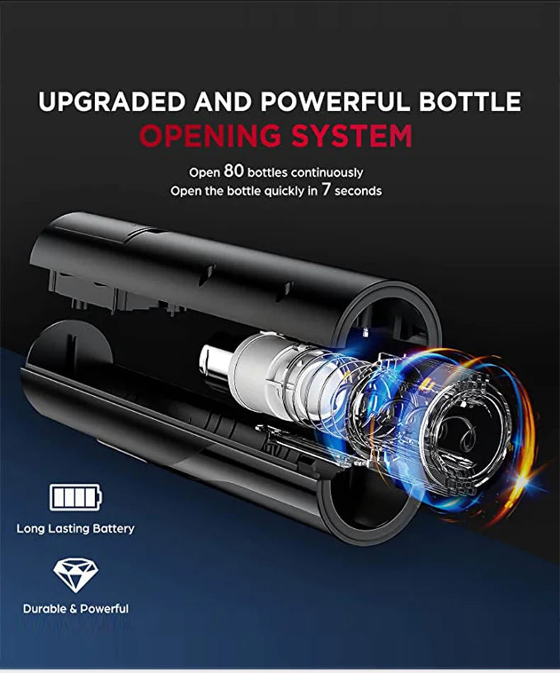 Purism Automatic Electric Wine Openers for Beer USB & Battery Beer Bottle Openers Corkscrew Wine Beer Cap Opener Kitchen Accessories