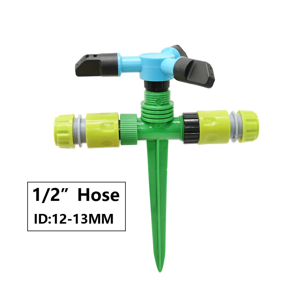 Purism 360 Degree Rotating Sprinklers Nozzles With 1/2'' Thread Plastic Spike Garden Lawn Farm Irrigation Watering Sprinklers