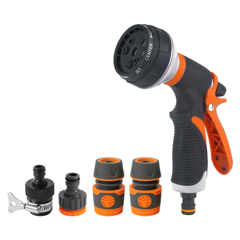 Purism Watering Gun Garden 8 Modes High Pressure Sprayer Adjustable Irrigation Watering Nozzle for Plant Lawn Yard Watering Sprinkler