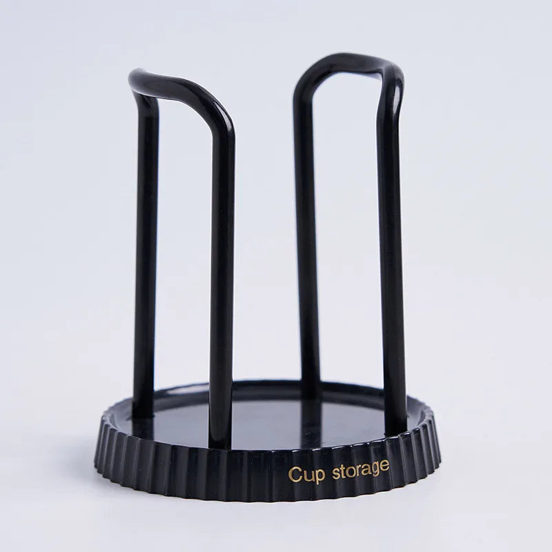 Daddy's Choice Luxury Disposable Cup Storage Holder Water Tea Cups Dispenser Rack Shelf with Longer Stick Mug Display Stand Home Organizer