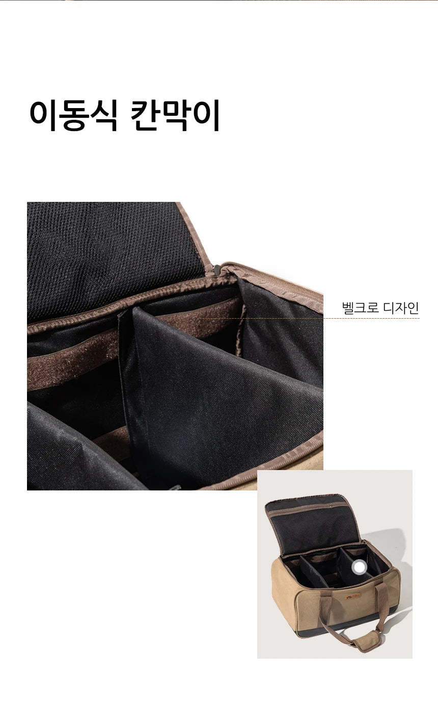 MOBI GARDEN Camping Equipment Storage Bag Outdoor Tool Pack Miscellaneous Storage Bag Large Capacity Handheld Storage Box Portable and Foldable