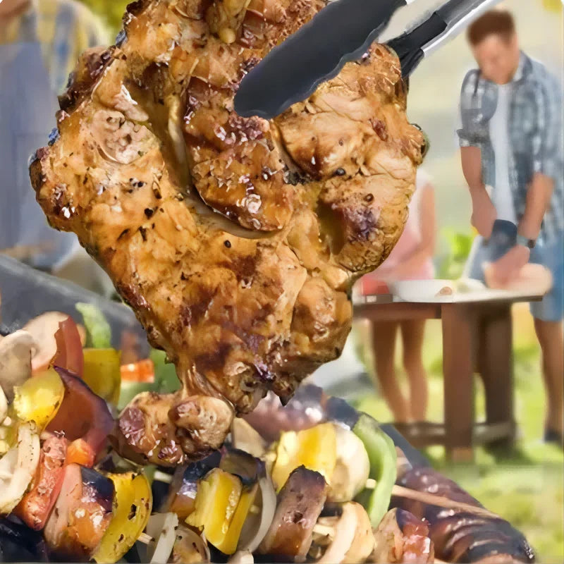 Purism Premium Kitchen Tongs Silicone Cooking Tongs 9 12 inch BPA Free Non-Stick BBQ Cooking Grilling Locking Food Tongs