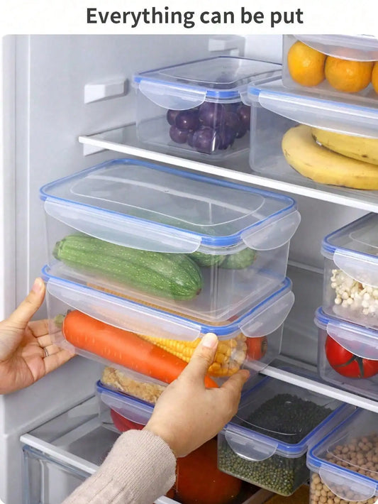 Daddy's Choice Sealed rectangular refrigerator storage box with lid Plastic crisper microwave heating lunch box with lid office workers