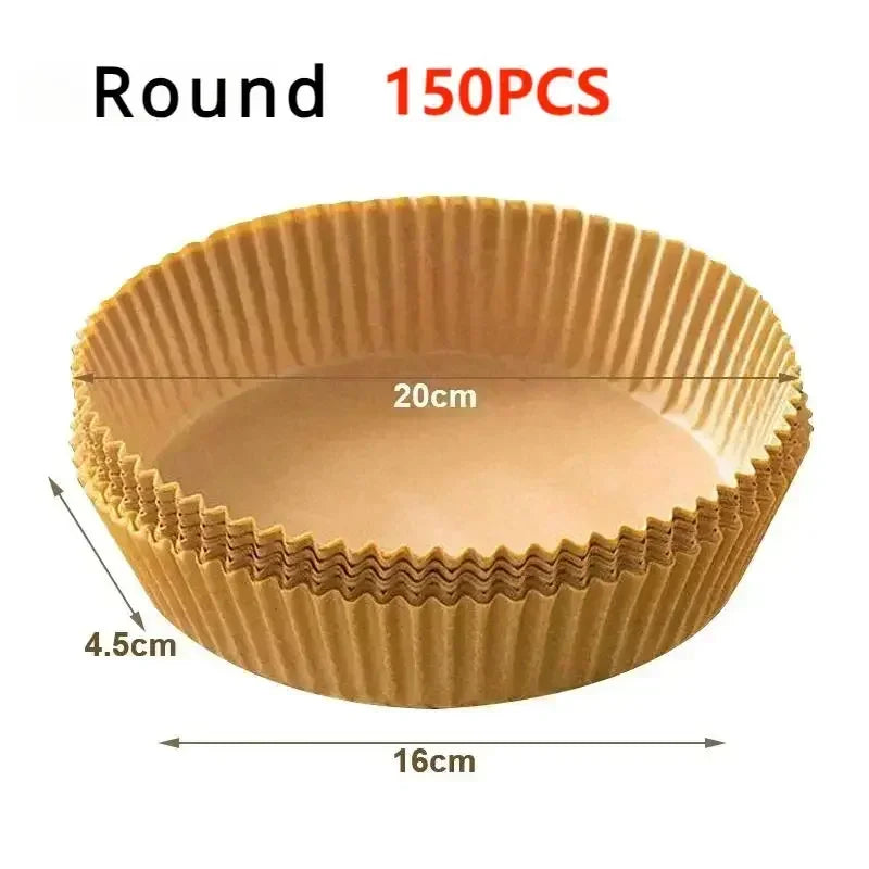 Daddy's Choice 50/100pcs Special Paper for Air Fryer Silicone Oil Paper Oil Absorbing Paper Special Paper Pad for Food Household Paper Plate