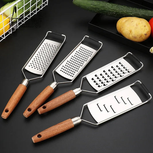 Daddy's Choice Stainless Steel Handheld Grater Multi-Purpose Kitchen Food Chopper Forslicer Potato Grater for Cucumber Radish Fruit Vegetable