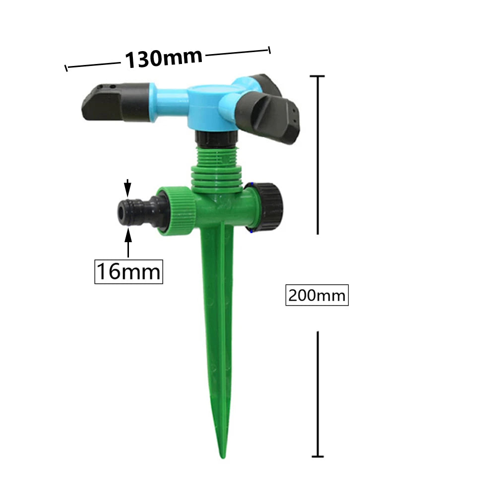 Purism 360 Degree Rotating Sprinklers Nozzles With 1/2'' Thread Plastic Spike Garden Lawn Farm Irrigation Watering Sprinklers
