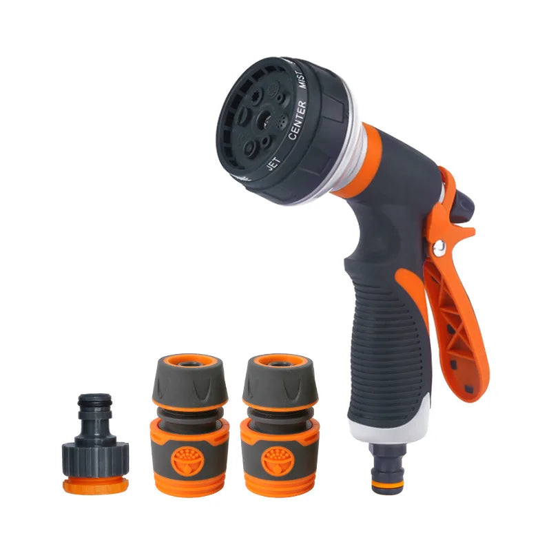 Purism Watering Gun Garden 8 Modes High Pressure Sprayer Adjustable Irrigation Watering Nozzle for Plant Lawn Yard Watering Sprinkler
