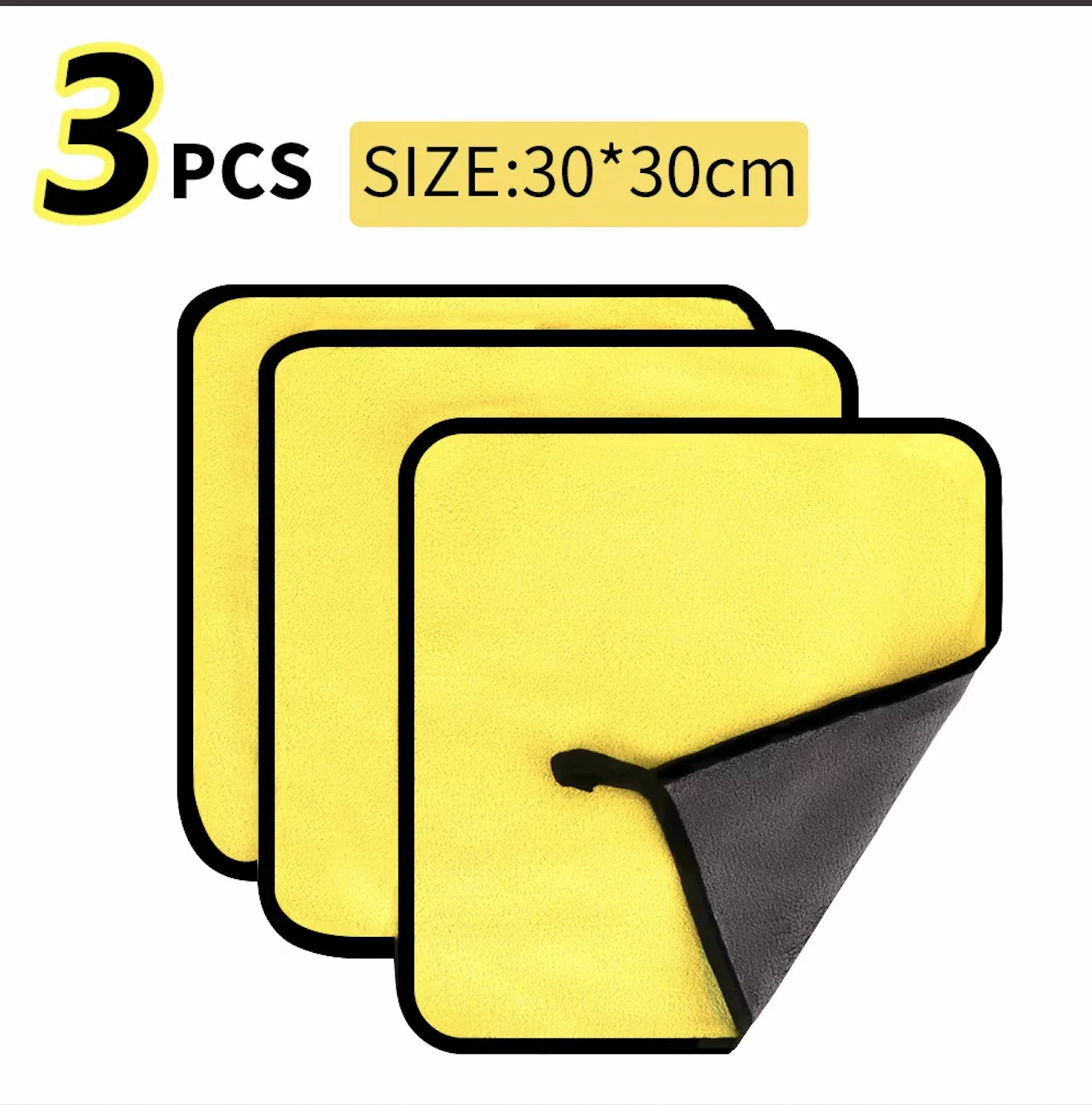 Purism 10Pcs Car Wash Microfiber Towel 30x30CM Car Cleaning Drying Cloth Hemming Car Care Cloth Detailing Car Wash Towel  Kitchen Towel