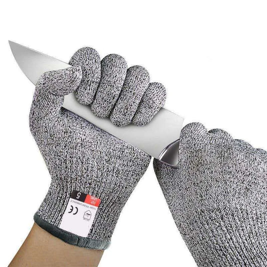 Daddy's Choice Grade 5 Cut Resistant Gloves Kitchen HPPE Scratch Resistant Glass Cutting Safety Protection for Gardeners