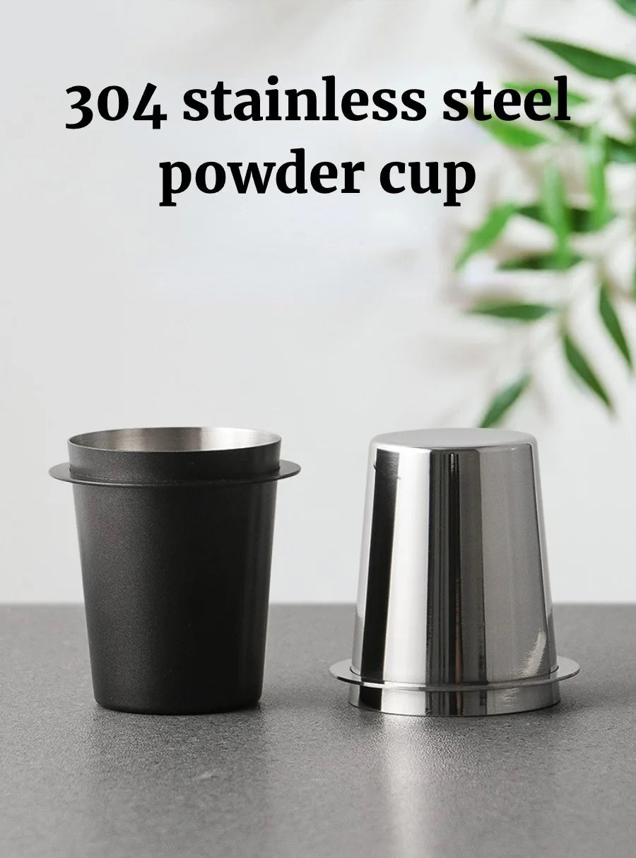 Purism Coffee Dosing Cup Sniffing Mug for Espresso Machine Wear Resistant Stainless Steel Coffee Dosing Cup Drop Shipping 58/53/51mm