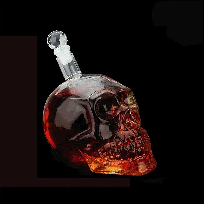 Daddy's Choice 350/550/1000ML High-end Creative Skull Glass Whisky Vodka Wine Crystal Bottle Spirits Cups Transparent Drinking Cups Bar Home