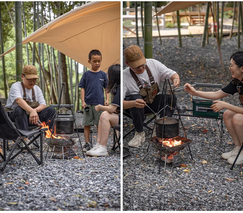 Large Folding Portable Stainless Steel Barbecue Grill BBQ Oven, Camping Picnic Grill Net, Barbecue Grill