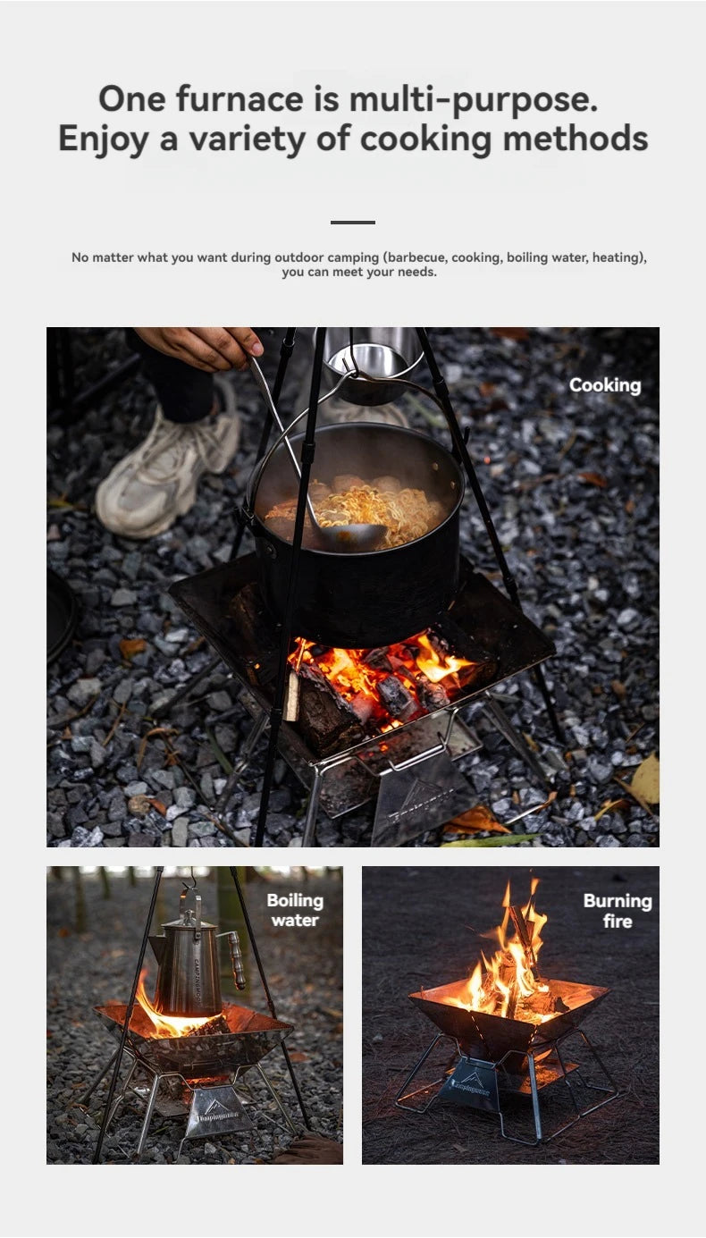 Large Folding Portable Stainless Steel Barbecue Grill BBQ Oven, Camping Picnic Grill Net, Barbecue Grill