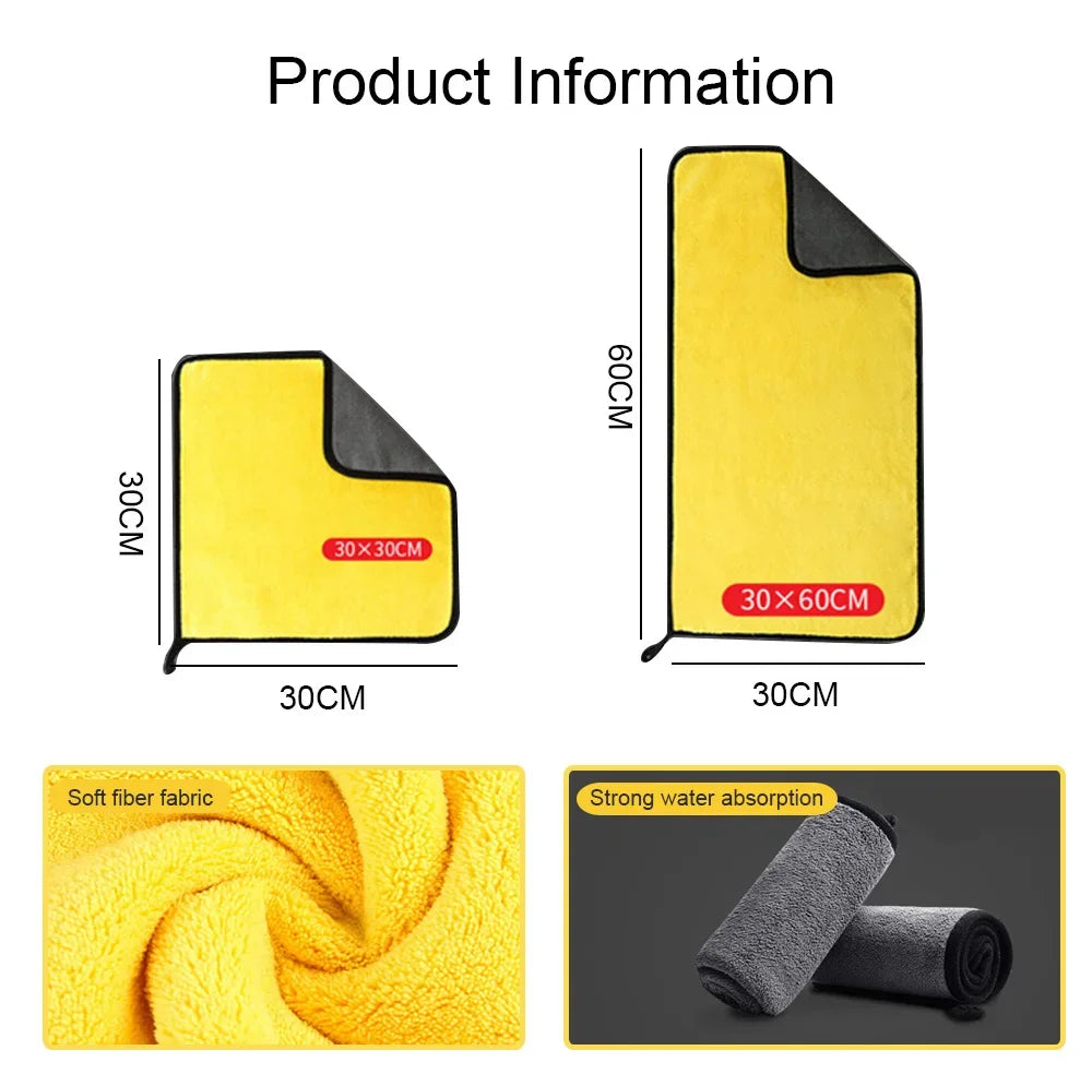Purism 10Pcs Car Wash Microfiber Towel 30x30CM Car Cleaning Drying Cloth Hemming Car Care Cloth Detailing Car Wash Towel  Kitchen Towel