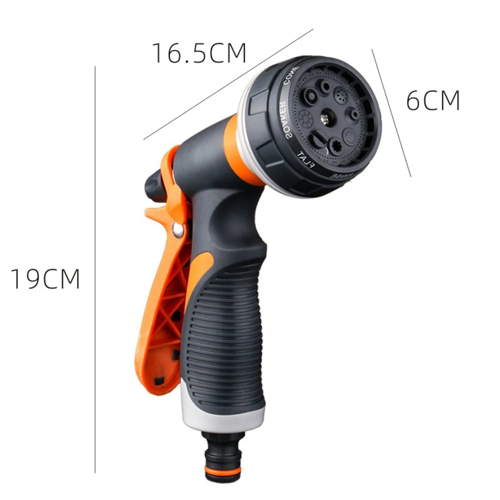 Purism Watering Gun Garden 8 Modes High Pressure Sprayer Adjustable Irrigation Watering Nozzle for Plant Lawn Yard Watering Sprinkler
