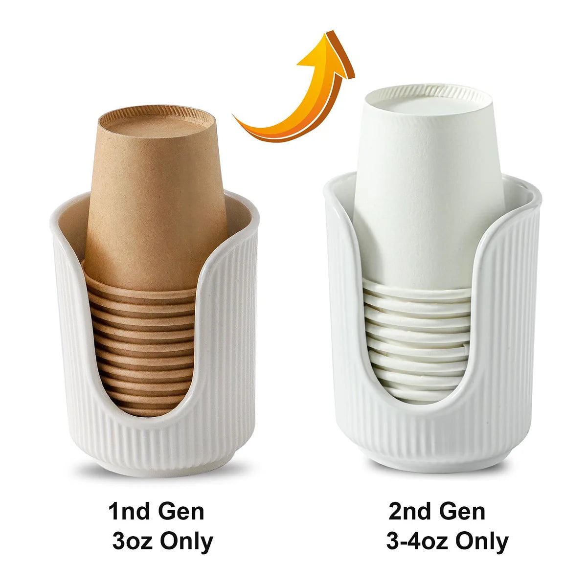 Daddy's Choice Disposable Paper Cup Holder Luxury Simple Space Save Plastic Multi-functional Desktop Cup Sorting Storage Rack Home Organizer