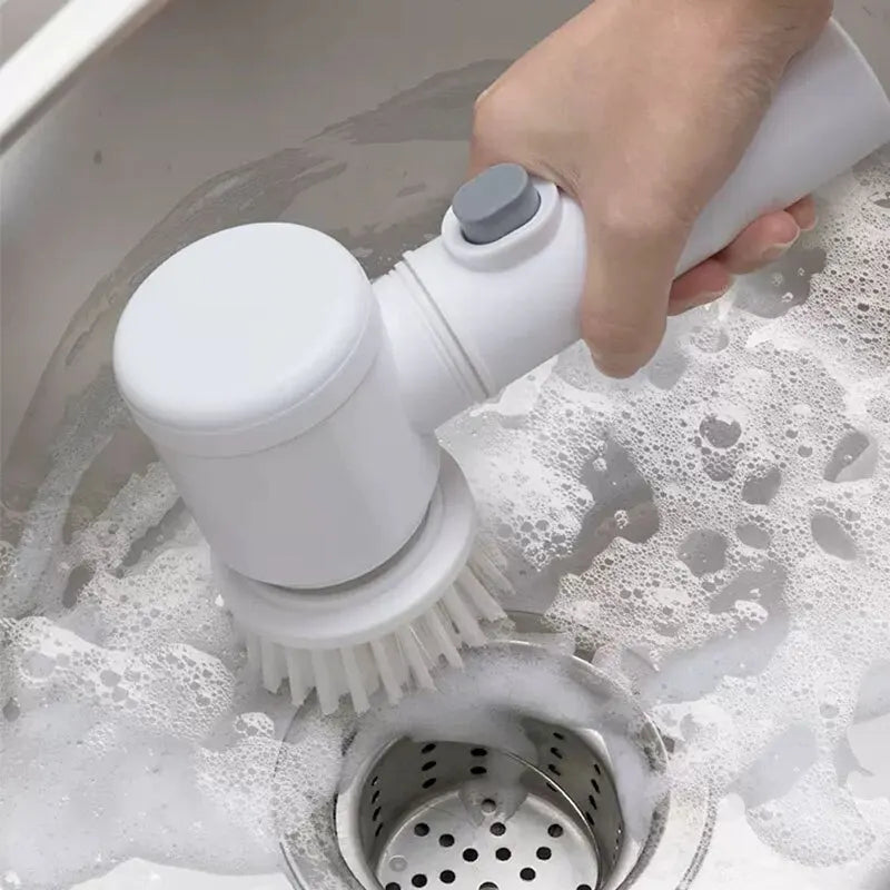 Daddy's Choice  Multi-functional Electric Cleaning Brush for Kitchen and Bathroom - Wireless Handheld Power Scrubber for Dishes, Pots, and Pans