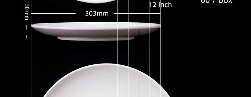 Purism 8-14 Inch Round White Melamine Dinner Plate Hotel Western Steak Trays Dessert Bone TablewareDishes Plastic Imitation Porcelain