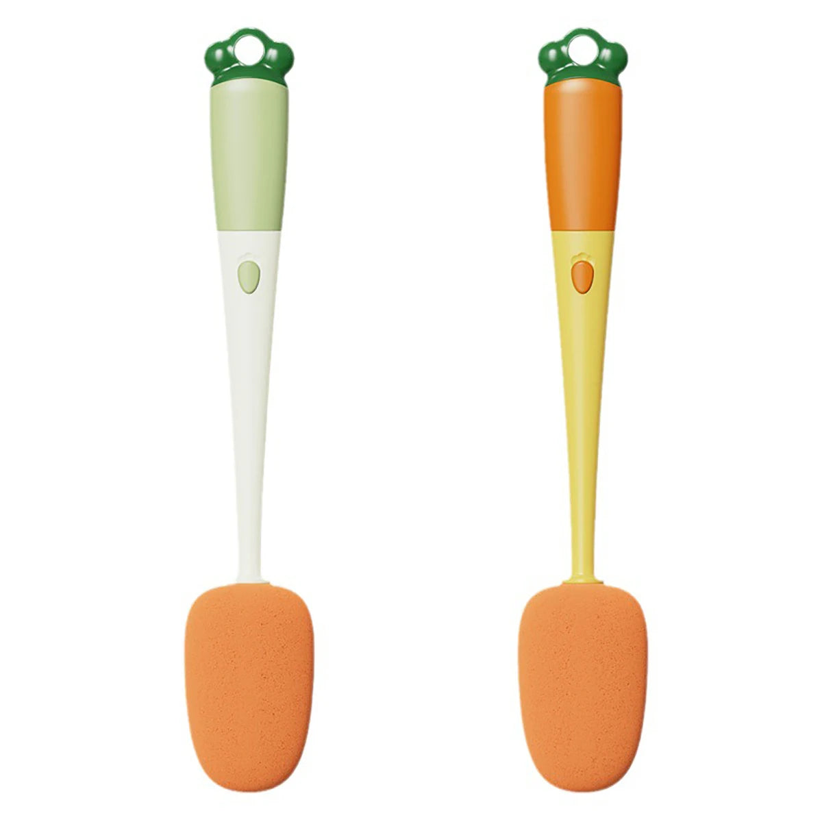 Purism 3 in 1 Multifunctional Household Cleaning Brush Carrot Long Handle Cup Scrubber Useful Things For Kitchen Accessories