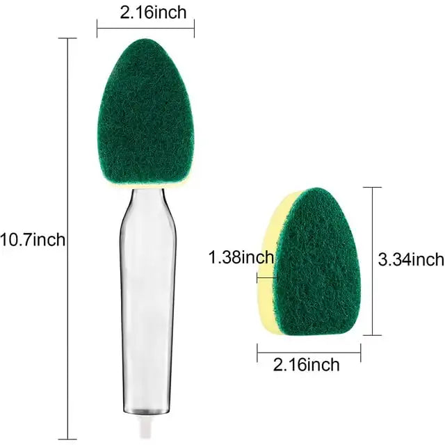 Daddy's Choice 7Pcs Heavy Duty Dish Wand Sponge Refill Replacement Heads for Kitchen Sink Cleaning Dish Wash Sponge