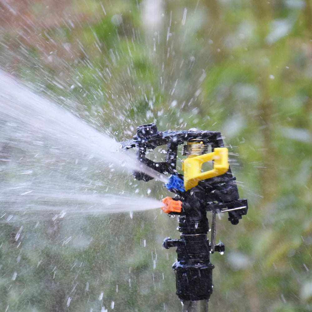 Purism 360 Degree Rotating Sprinklers Nozzles With 1/2'' Thread Plastic Spike Garden Lawn Farm Irrigation Watering Sprinklers