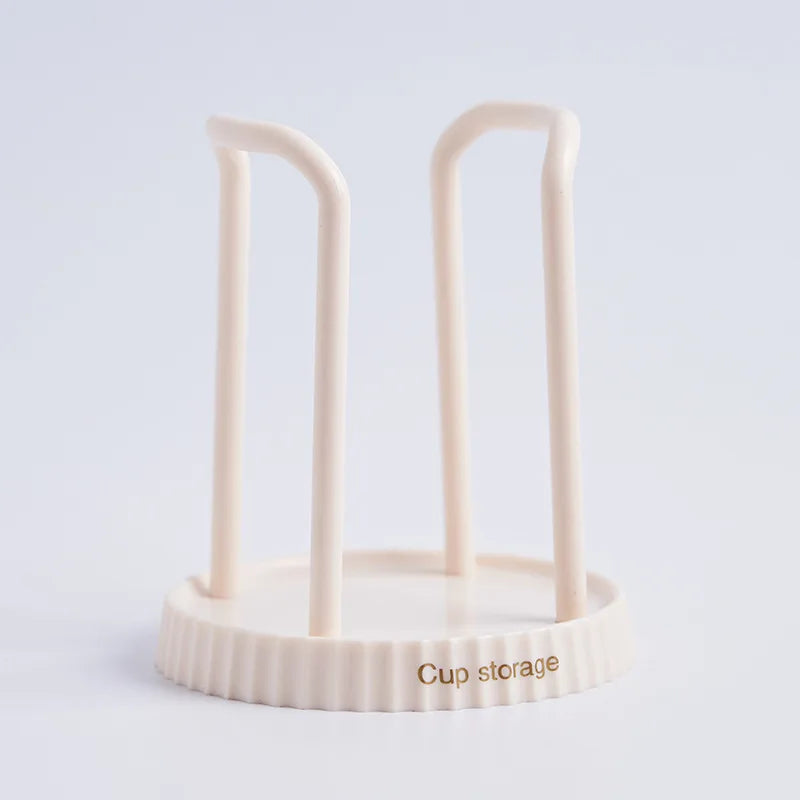 Daddy's Choice Luxury Disposable Cup Storage Holder Water Tea Cups Dispenser Rack Shelf with Longer Stick Mug Display Stand Home Organizer