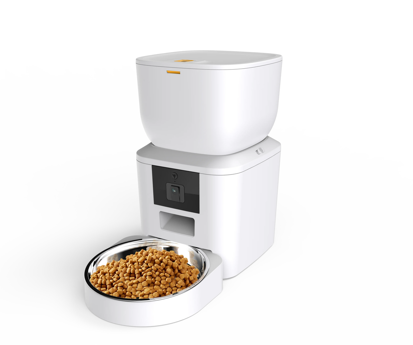 Purism Smart Automatic Pet Feeder Tuya Cat Feeder Camera WiFi Dog Food Dispenser With Stainless Steel Bowl