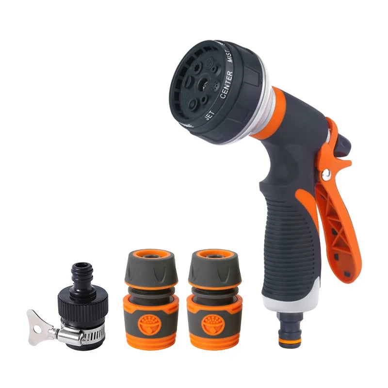 Purism Watering Gun Garden 8 Modes High Pressure Sprayer Adjustable Irrigation Watering Nozzle for Plant Lawn Yard Watering Sprinkler