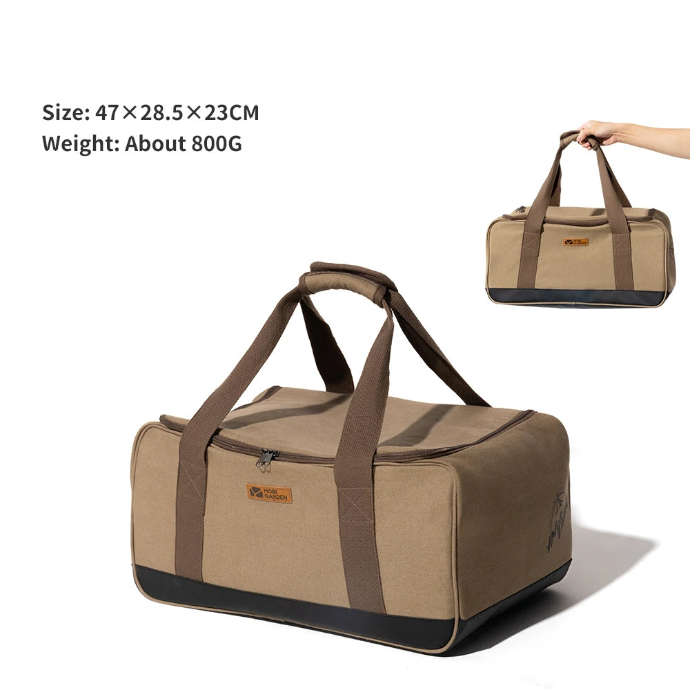 MOBI GARDEN Camping Equipment Storage Bag Outdoor Tool Pack Miscellaneous Storage Bag Large Capacity Handheld Storage Box Portable and Foldable