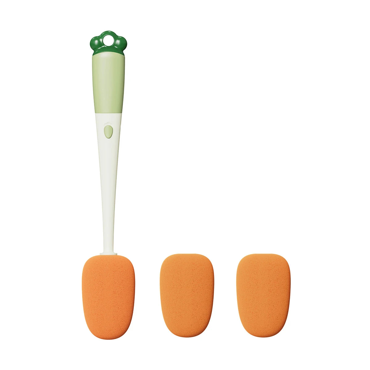 Purism 3 in 1 Multifunctional Household Cleaning Brush Carrot Long Handle Cup Scrubber Useful Things For Kitchen Accessories