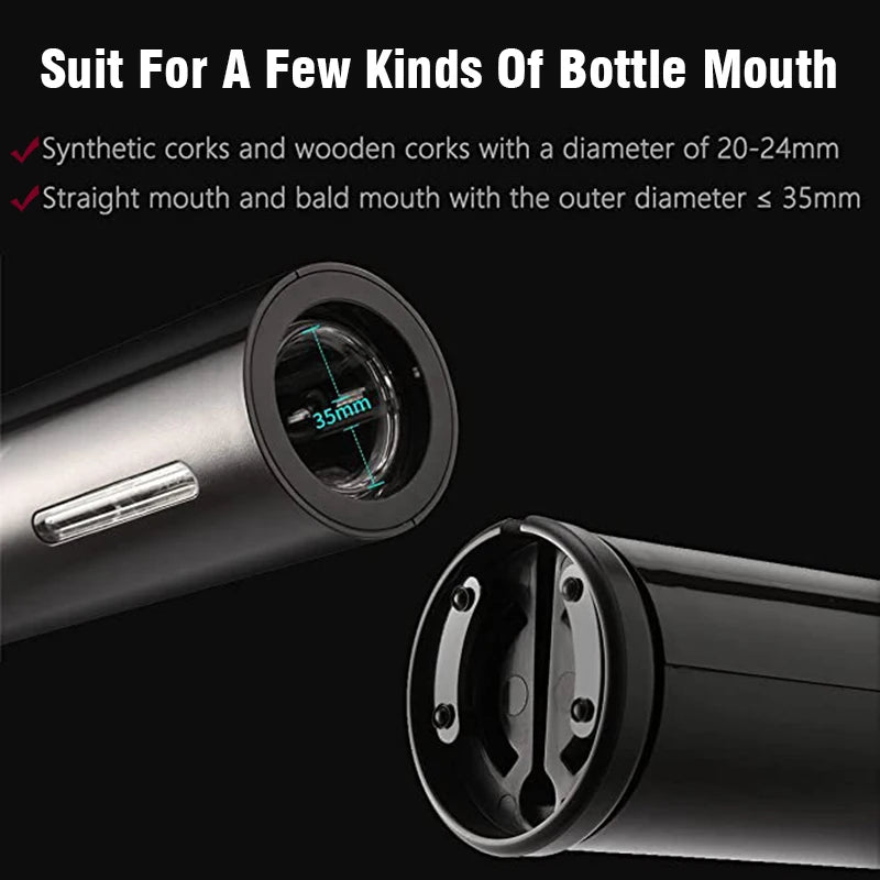 Purism Automatic Electric Wine Openers for Beer USB & Battery Beer Bottle Openers Corkscrew Wine Beer Cap Opener Kitchen Accessories
