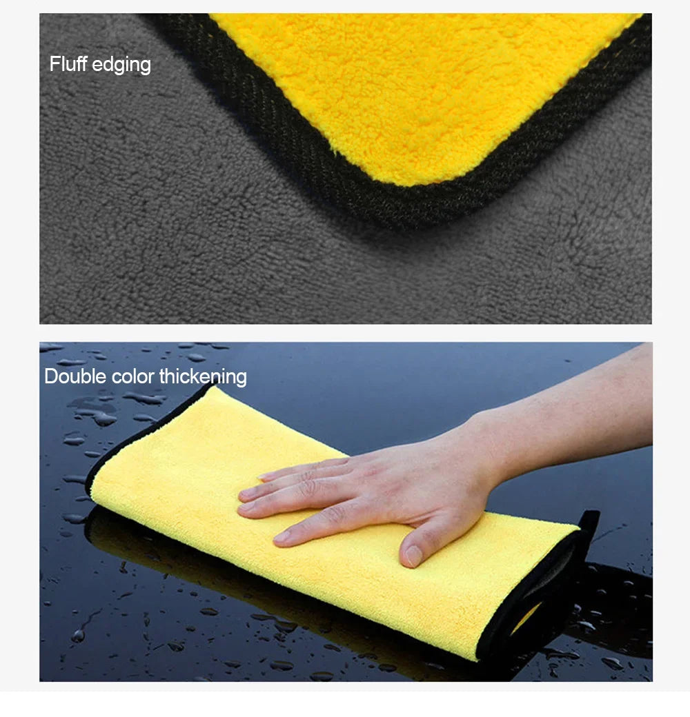 Purism 10Pcs Car Wash Microfiber Towel 30x30CM Car Cleaning Drying Cloth Hemming Car Care Cloth Detailing Car Wash Towel  Kitchen Towel