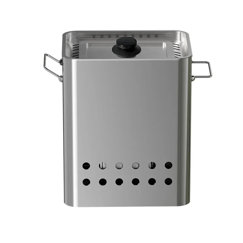 Daddy's Choice Portable Grill Smokeless Stainless Steel Barbecue Charbroiler Outdoor Indoor Dual-purpose Stewing Oven Small Durable BBQ Grill