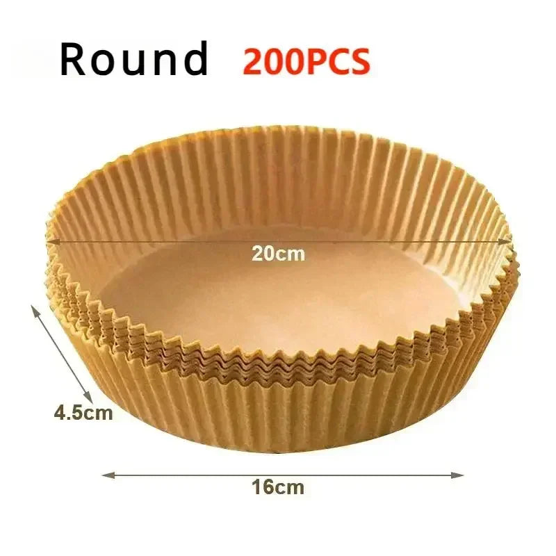 Daddy's Choice 50/100pcs Special Paper for Air Fryer Silicone Oil Paper Oil Absorbing Paper Special Paper Pad for Food Household Paper Plate