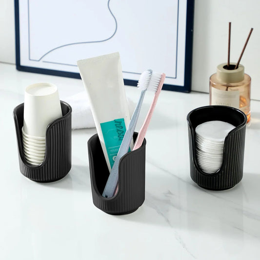 Daddy's Choice Disposable Paper Cup Holder Luxury Simple Space Save Plastic Multi-functional Desktop Cup Sorting Storage Rack Home Organizer