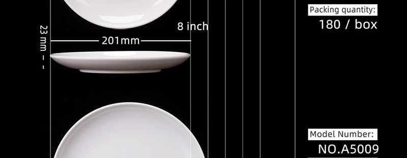 Purism 8-14 Inch Round White Melamine Dinner Plate Hotel Western Steak Trays Dessert Bone TablewareDishes Plastic Imitation Porcelain