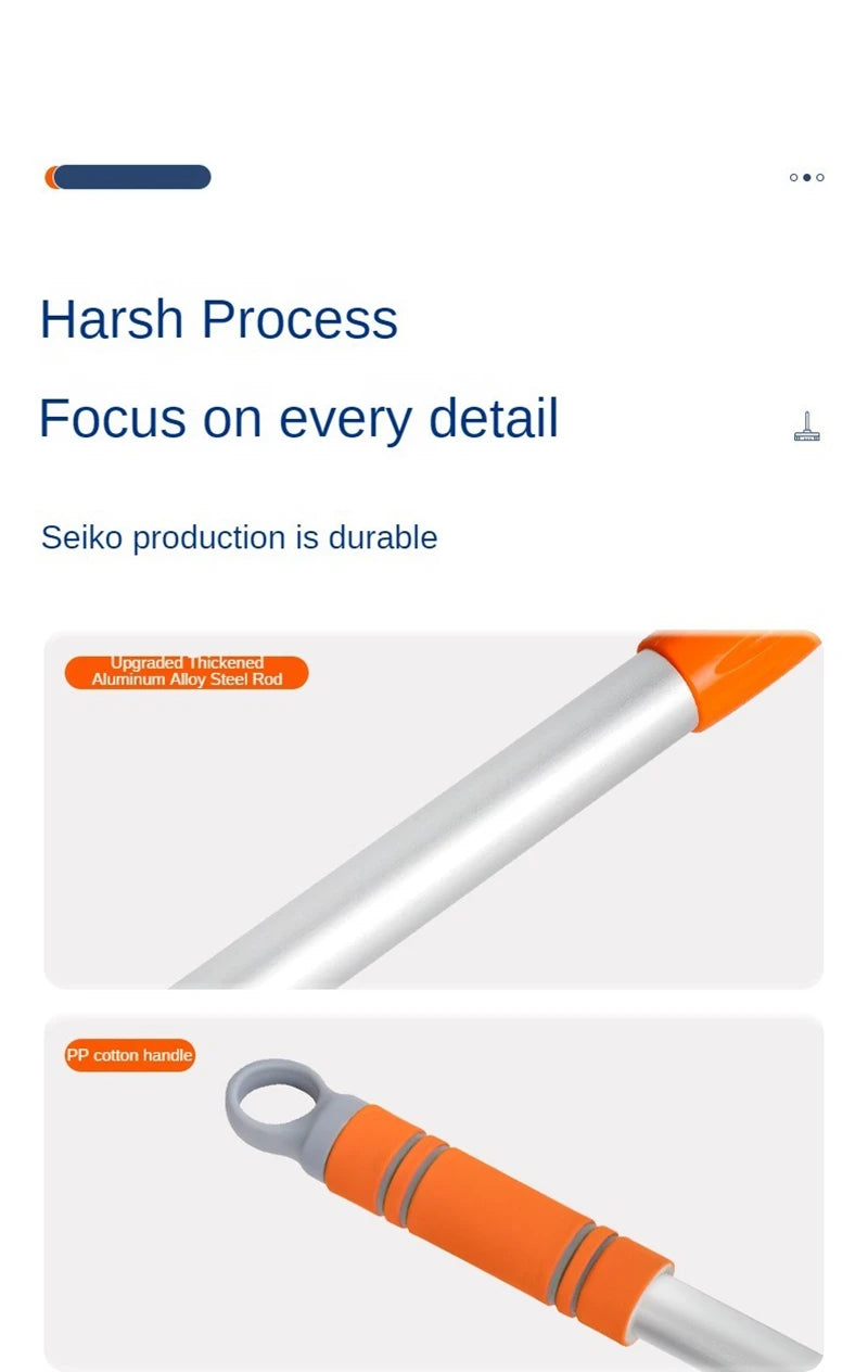 Purism Car Washer Mop Foam Wash Brush Double Brush Head Roof Window Cleaning Maintenance Three-Section Telescopic Mop Car Accessories